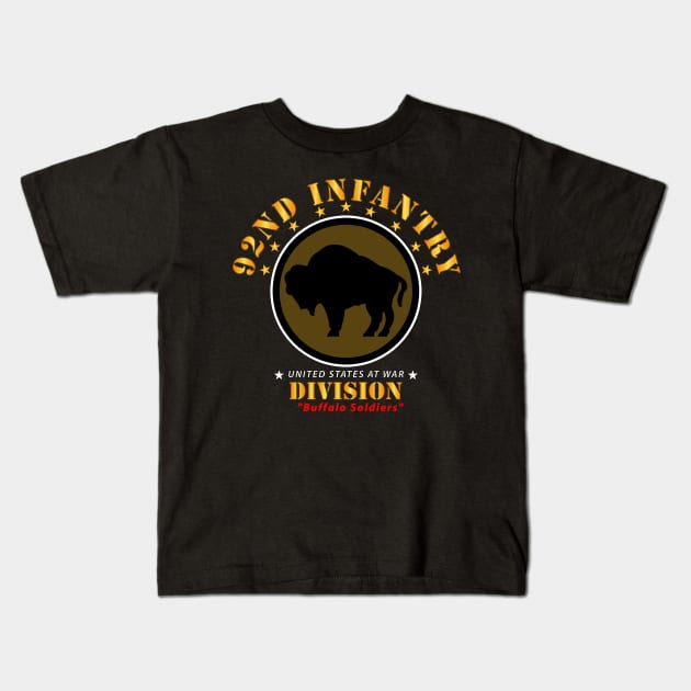 92nd Infantry Division - Buffalo Soldiers wo DS Kids T-Shirt by twix123844